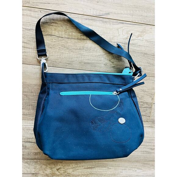 Haiku Purse Women's Tote Bag Navy Blue Shoulder Eco Recycled - Picture 1 of 4